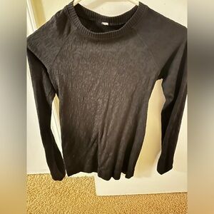 Lululemon Athletica Black Crew Neck Top